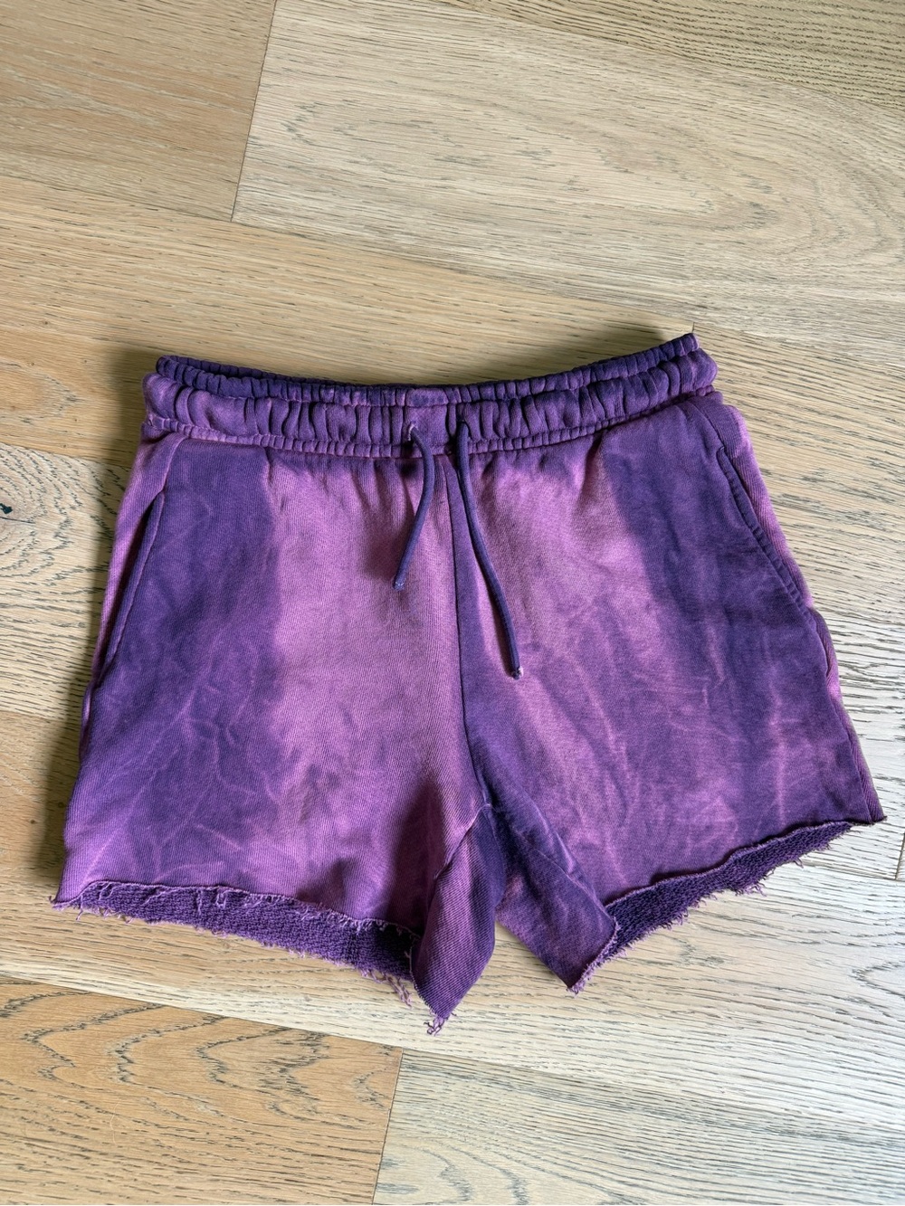 Cotton Citizen XS Purple Tie-Dye Brooklyn Lounge Shorts